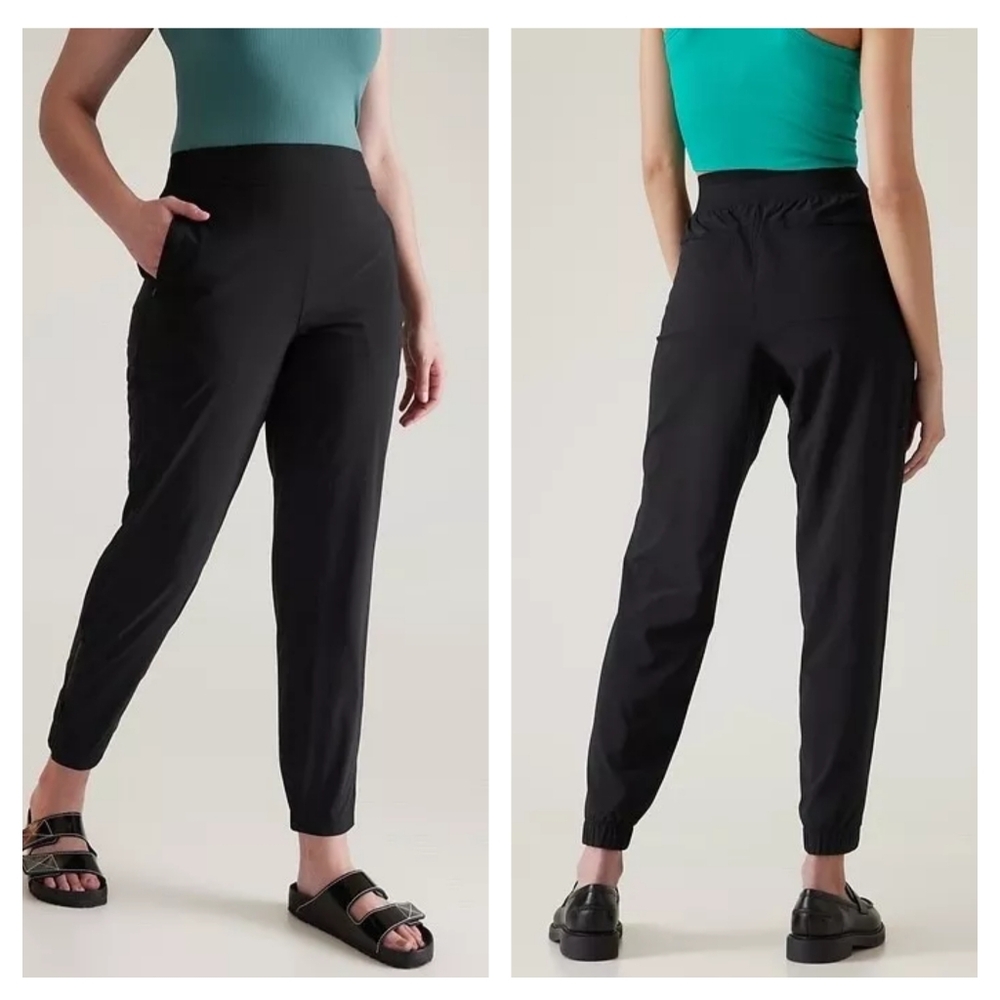 ATHLETA Brooklyn Heights Jogger size 8 Black #533443